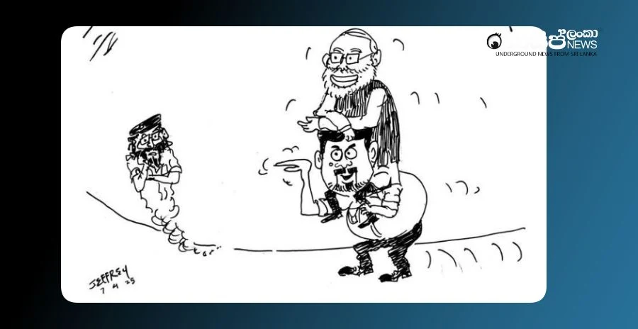 India is being shown the crowbar Wijeweera (Monday Cartoon)
