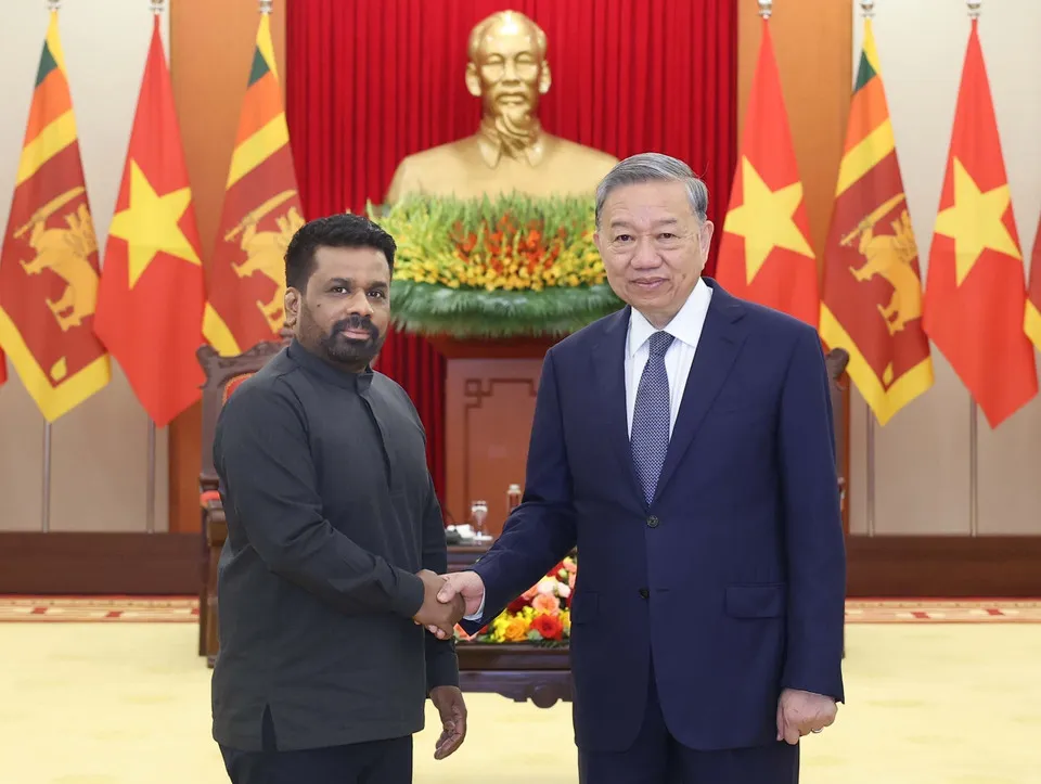 ජනපති අනුර වියට්නාම් කොමියුනිස්ට් පක්ෂයේ මහලේකම් හමුවෙයි (ඡායාරූප) 4 1 tong bi thu to lam tiep tong thong sri lanka 8011615