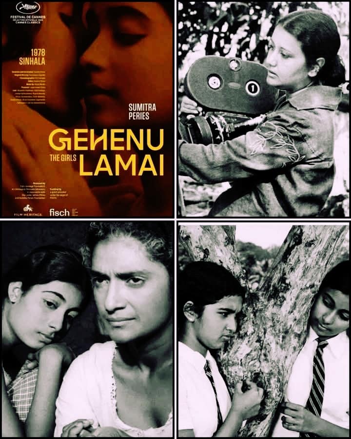 May be an image of 6 people and text that says '入量 AEDANCI 1978 SINHALA SUMITRA PERIES GENENU THEGIRLS GIRLS LAMAI THE வி MHERIFAGS RTCAisch fisch'