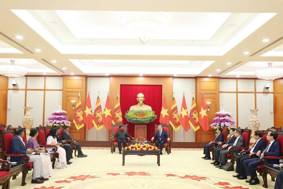 ජනපති අනුර වියට්නාම් කොමියුනිස්ට් පක්ෂයේ මහලේකම් හමුවෙයි (ඡායාරූප) 1 6 tong bi thu to lam tiep tong thong sri lanka 8011635