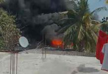 පානදුර හිරණ ප්රදේශයේ ගින්නක්