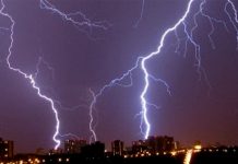 ප්රදේශ කිහිපයකට ප්රබල අකුණු සහ මි.මී. 100ට වැඩි තද වැසි