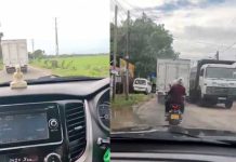 නීතිවිරෝධී දැව ලොරිය පොලිස් අණ නොතකා පලා යයි