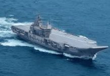 INS Vikrant ඉන්දීය නාවික ගුවන් යානා ප්රවාහන නෞකාව කොළඹ වරායට
