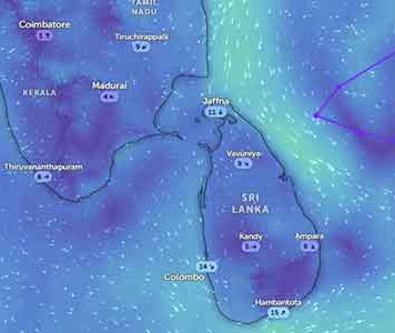 අඩුපීඩන කලාපය දිවයිනෙන් ඉවතට – තද වැසි ක්රමයෙන් අඩුවෙයි