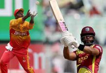 කාසියේ වාසිය දිනූ සිම්බාබ්වේ කණ්ඩායම ප්රථමයෙන් පන්දු යවයි