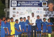 ගජබා පාපන්දු කිරුළ කිඩ්ස් පාපන්දු ඇකඩමියට