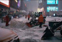 නිව්යෝර්ක්වලට දැවැන්ත හිම පතනයක්!