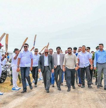 ජනපති මුල්ගල් තැබූ යාපනේ ක්රිකට් පිටියේ ඉදිකිරීම් වහාම නවත්වන්නැයි පරිසර අධිකාරියෙන් නියෝගයක්