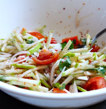 කටට රසට ඇපල් සලාදයක් හදමු