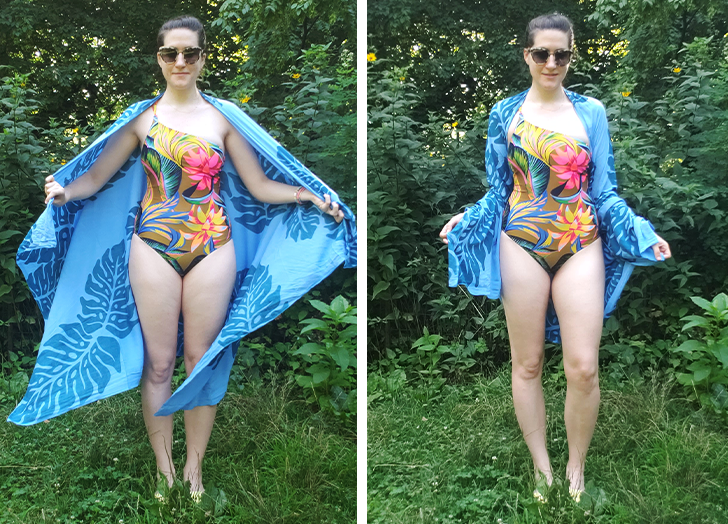 how to tie a sarong as a cardigan