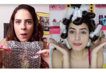 Bubble Wrap වලින් කොන්ඩෙ curl කරමු