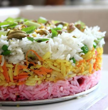 උත්සව මේසය රස කරන ත්රී ලේයර් රයිස් හදමු.