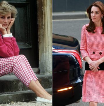 රාජකීය ලඳුන් අතරත් ජනප්රිය පුංචි කොටු වලින් රටා මවන Ginham රෙද්දෙන් මැසූ ඇඳුම් විලාසිතා.