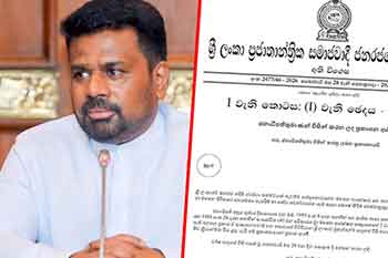 මහජන හදිසි අවස්ථා තත්ත්වය දීර්ඝ කරමින් ගැසට් නිවේදනයක්