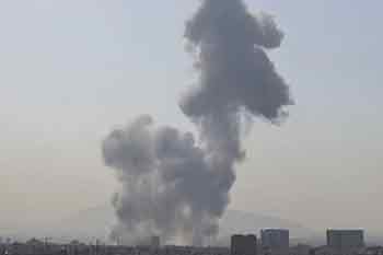 වයඹ දිග ඉරානයේ බුකන් නගරයේ දරුණු පිපිරීමක්