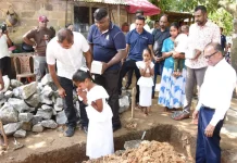 බියගම මැතිවරණ කොට්ඨාසයේ තවත් නිවාස දෙකක ඉදිකිරීම් ආරම්භ කෙරේ