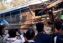 10ක් රෝහලට යැවූ බස් අනතුර