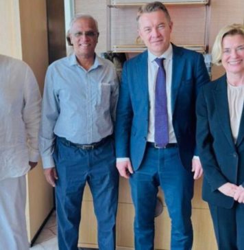 නෝර්වේ නියෝජ්ය විදේශ අමාත්යවරයා සහ ITAK නායකයින් අතර හමුවක්