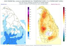 අද (06) දවසේ වැසි ඇතිවන ප්රදේශ මෙන්න