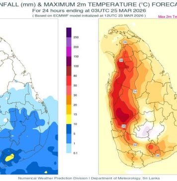 වැසි තත්වයේ වෙනසක් – අද (24) කාලගුණය