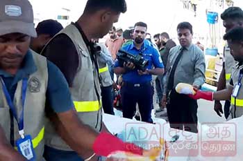 මත්ද්රව්ය බවට සැක උර තොගයක් සමග නාවික හමුදා භාරයට ගත් බහුදින යාත්රාව දික්ඕවිටට