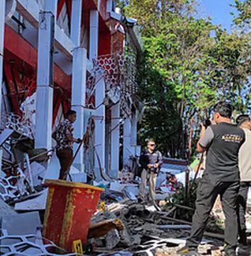 ඉන්දුනීසියාවේ භූකම්පනයෙන් කාන්තාවක් මරුට