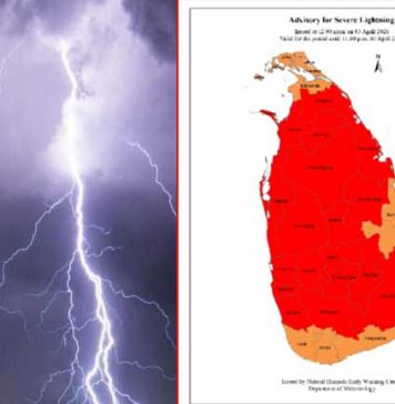 ප්රබල අකුණු පිළිබඳව අවවාදාත්මක නිවේදනයක්