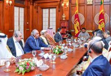 ශ්රී ලංකාවේ අරාබි තානාපතිවරුන්ගේ කවුන්සිලය සහ ජනපති අතර හමුවක්