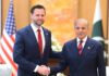 අමෙරිකානු උප ජනාධිපති ජේ.ඩී වෑන්ස් පාකිස්තාන අගමැති හමුවෙයි