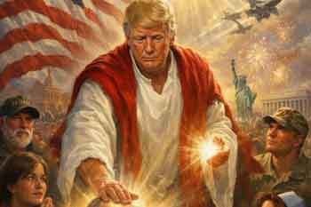 පාප්වහන්සේට දෝශාරෝපණය කළ ට්රම්ප් තමන්ව ජේසුස්ට සමාන කරගනියි