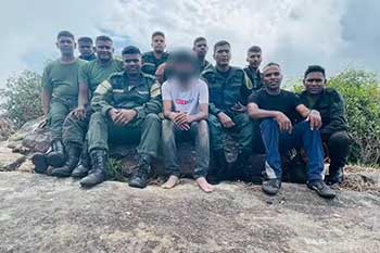 හන්තාන කටුසු කොන්ද ප්රදේශයේ අතරමං වූ පුද්ගලයකු බේරා ගනී