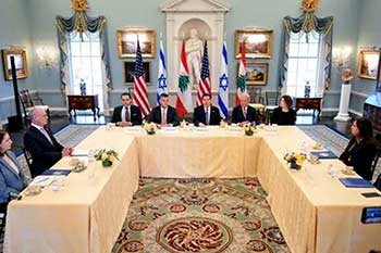 දශක තුනකට වැඩි කාලයකට පසුව ලෙබනනය සහ ඊශ්රායලය සාකච්ඡා මේසයට