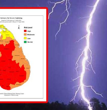 ප්රබල අකුණු පිළිබඳ අවවාදාත්මක නිවේදනයක්
