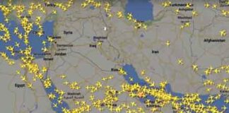 ඉරානය සිය ගුවන් අවකාශය කොටස් ලෙස විවෘත කරයි