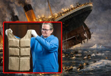 ටයිටැනික් නෞකාවේ ජීවිතාරක්ෂක කබායක් වාර්තාගත මිලකට වෙන්දේසි වෙයි