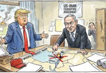 ලෙබනනයට ඇයි වෙනස්කමක්? ඊශ්රායල ප්රහාර මධ්යයේ ලෙබනනය එක්සත් ජනපද-ඉරාන සටන් විරාමයට ඇතුළත් නොවන බව ට්රම්ප් කියයි!