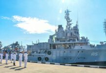 ‘INS NIREEKSHAK’ යුද නෞකාව කොළඹට