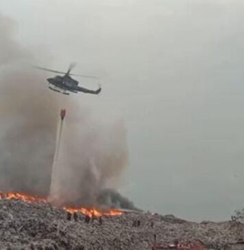 කරදියාන කුණු කන්දේ විශාල ගින්නක්